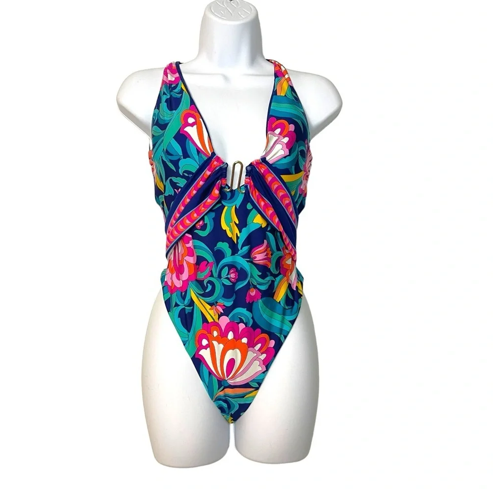 Trina Turk India Garden One-Piece Swimsuit